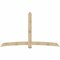 Ekena Millwork Bellingham Rough Sawn Timber Gable Bracket, Douglas Fir, 108"W x 63"H x 4"D x 6"F, 14/12 Pitch GBW108X63X0406BEL00RDF - alternate 1